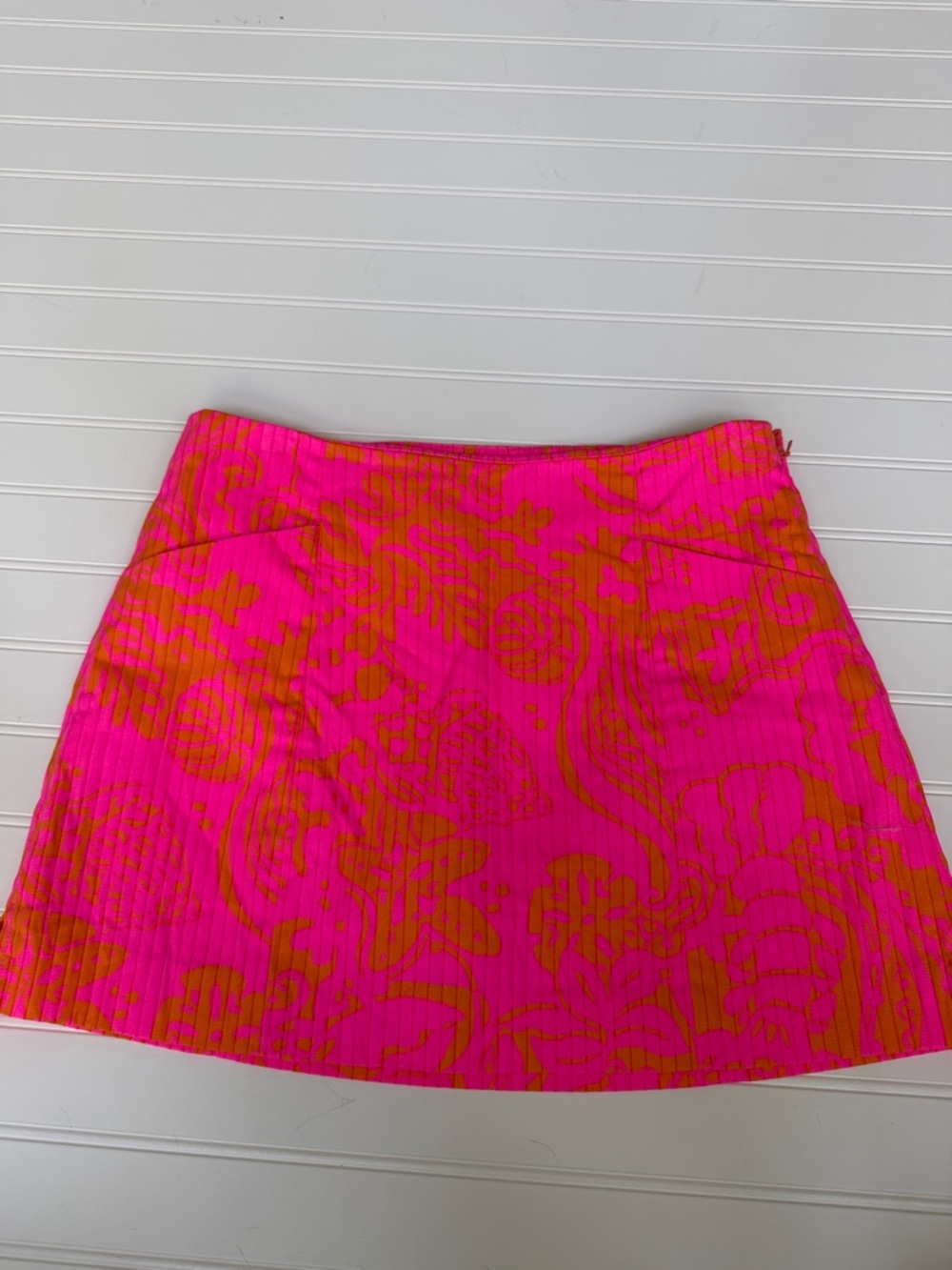 Lilly Pulitzer Pink Orange Tropical Print Skort Size 4 Golf Tennis